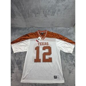 NWT Sports Specialties Texas Longhorns Jersey Mens Large White Orange Mesh #12